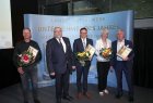 Guido 	Wittwer, tools for composite GmbH; Harry Glawe	, Wirtschaftsminister MV; Hans Capellmann, PTS-precision GmbH; Günther  Weber,	Weber Maschinenbau GmbH Neubrandenburg; Diane	Weber, Weber Maschinenbau GmbH Neubrandenburg © Wirtschaftsministerium / Norbert Fellechner